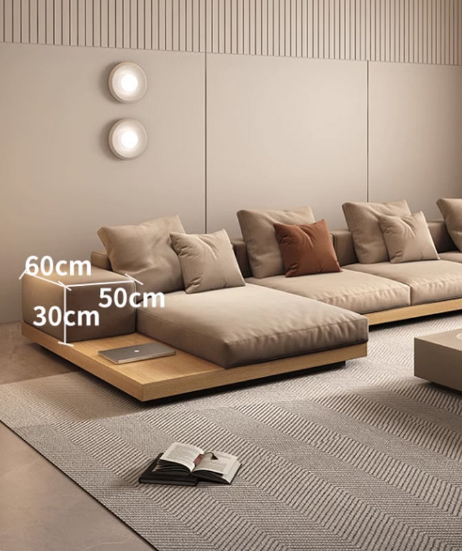 Living room sofa, fabric modern minimalist Japanese style small